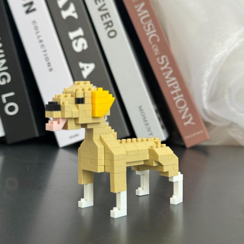 Cartoon Dog Design Building Blocks, 1 Set Mini Cute Animal Building Blocks, DIY Assembled Learning Building Blocks Toy, Home Decoration Ornament, Party Favor