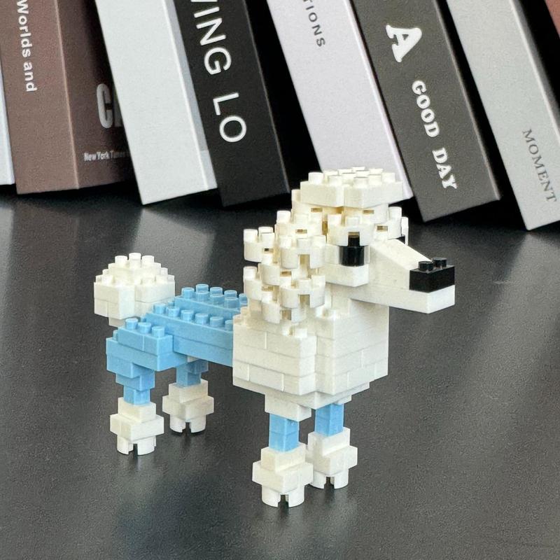 Cartoon Dog Design Building Blocks, 1 Set Mini Cute Animal Building Blocks, DIY Assembled Learning Building Blocks Toy, Home Decoration Ornament, Party Favor