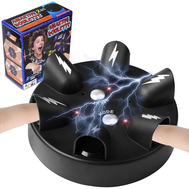 Electric Shock Roulette Game, Electric Shock Game, Novelty Game, Fun Polygraph, Tricky Electric Shock Roulette Shooting Desktop Decompression Creative Truth or Dare, Fit for Home Bar Party Toys