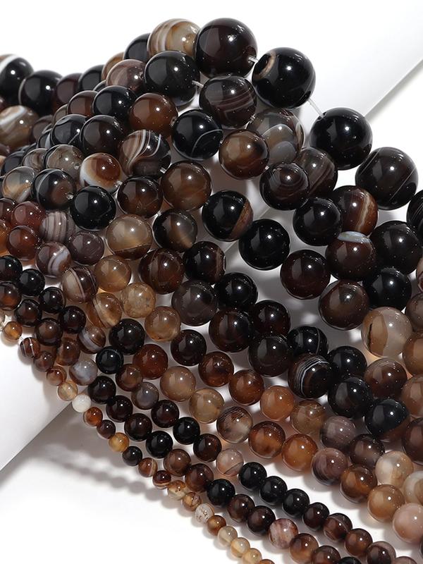 Natural Stone Beads, Boho Style Vintage Beads for Women & Girls, Diy Jewelry Accessories for Bracelet & Necklace & Earrings Making