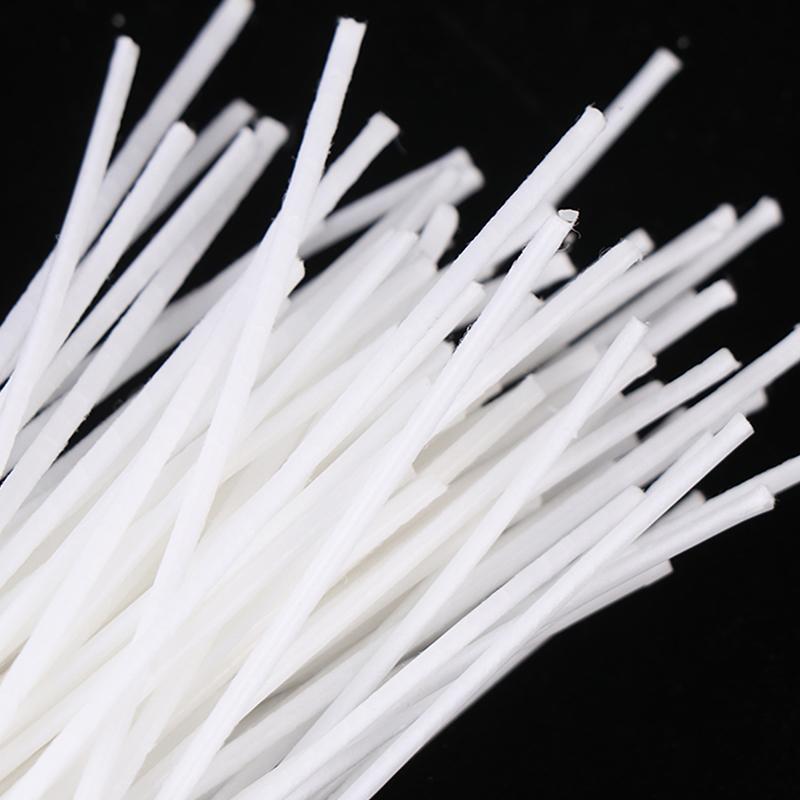 Candle Wicks with Base (100pcs), DIY Pre-waxed Wicks for Candle Making, Practical Candle Making Accessories