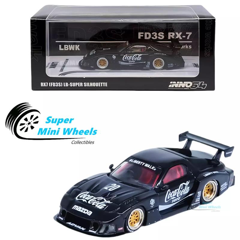 INNO64 1:64 LBWK MAZDA RX7 (FD3S) LB-SUPER SILHOUETTE Black