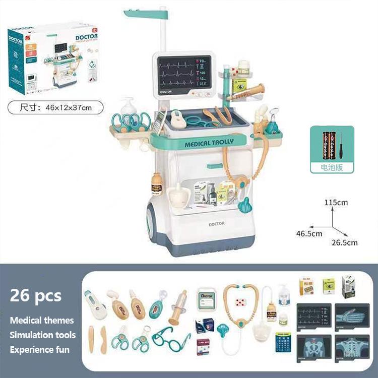 Doctor Kit for Kids - 26 Piece Pretend Medical Station Toy Set with Play Stethoscope and Medical Instruments - Perfect Role Play Gift for Toddlers and Young Children doctor kit