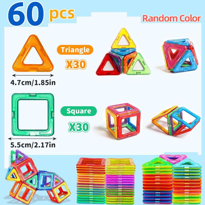 Christmas Colorful Blocks Building Toys, 20 40 60pcs Colorful 3d Puzzle Design Toy, Sensory Toy for Improving Creativity Hands-on Ability