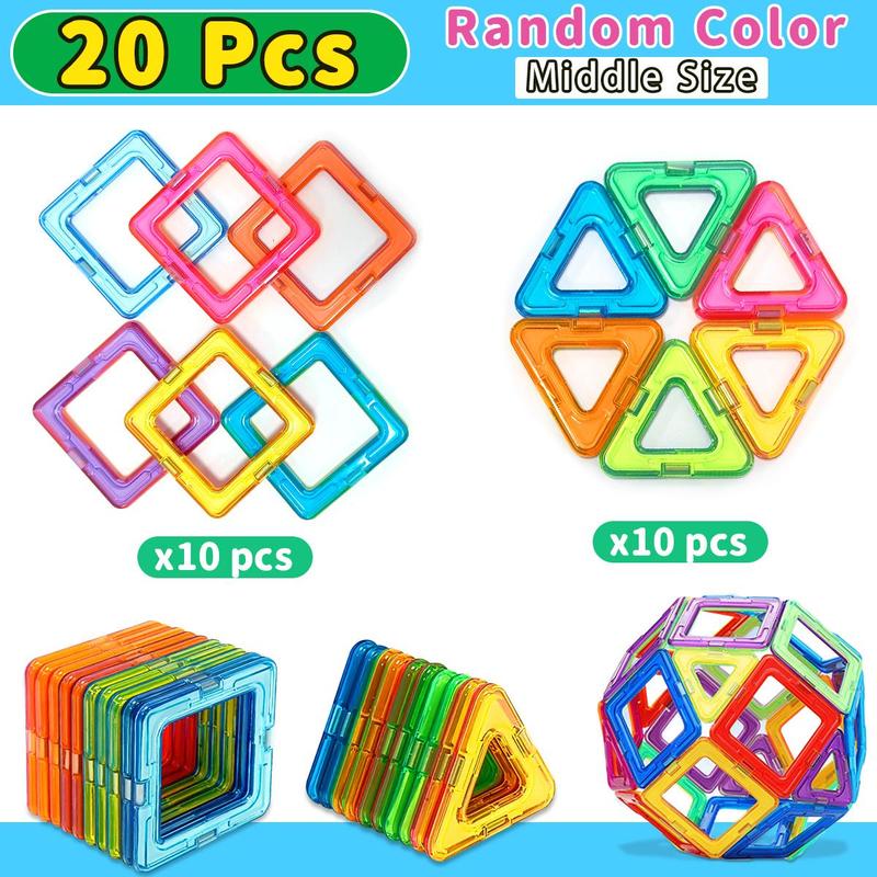 Christmas Colorful Blocks Building Toys, 20 40 60pcs Colorful 3d Puzzle Design Toy, Sensory Toy for Improving Creativity Hands-on Ability