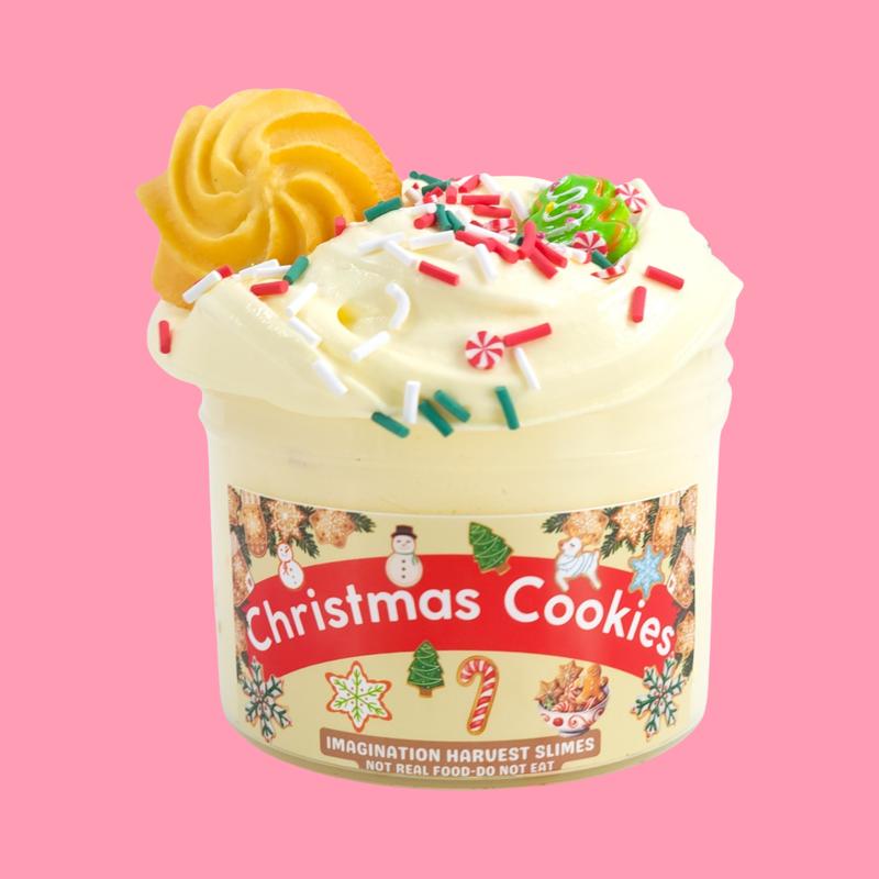 Christmas Cookies Slime - Thick Frosting Butter Slime - Scented Slime - Stretchy Slime - Imagination Harvest - Slime Shop