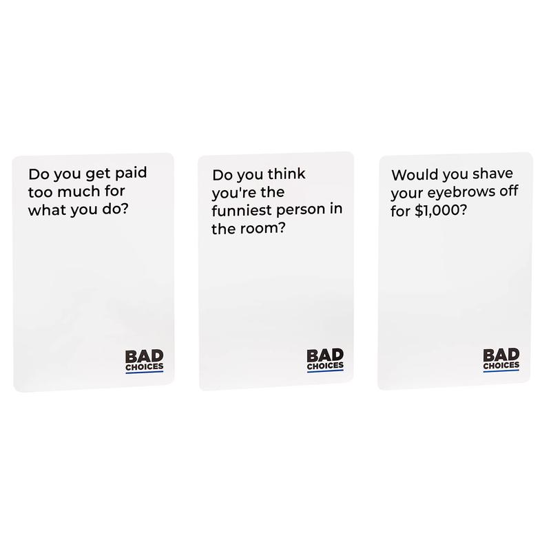 BAD CHOICES Party Game - The Have You Ever? Game - Hilarious Adult Card Game for Fun Parties and Board Games Night with Your Friends