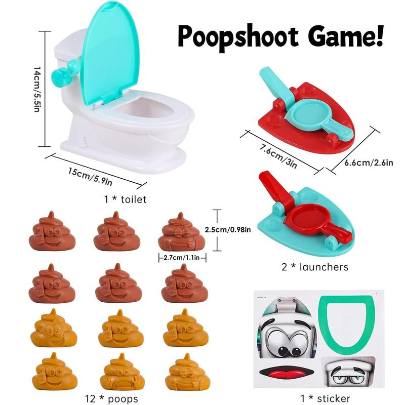 Poop Shoot Game, 1 Box Funny Poop Game Toy, Stress Relief Toy for Kids & Adults, Novelty & Gag Toys for Birthday Gift, Christmas Gift