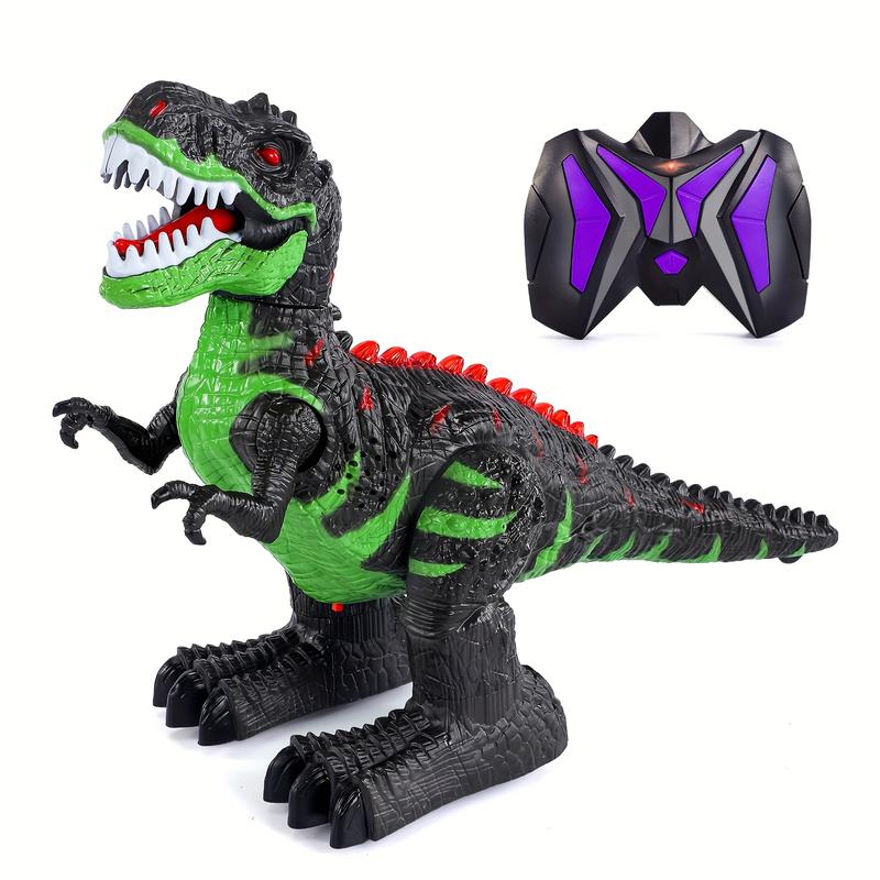 Interactive Remote Control Dinosaur Toy, Walking T-Rex with Sound Lights, Rechargeable Battery Powered, Non-Laser ABS Resin, Safe Electric Play Figure