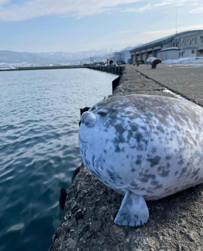 23.7 inch Large Seal Plush Pillow: Soft Stuffed   , Blob Seal Plushie for  , Cute Room Decor   Pillow for Bed Sofa,  Gifts for Birthday,Valentine,Christmas