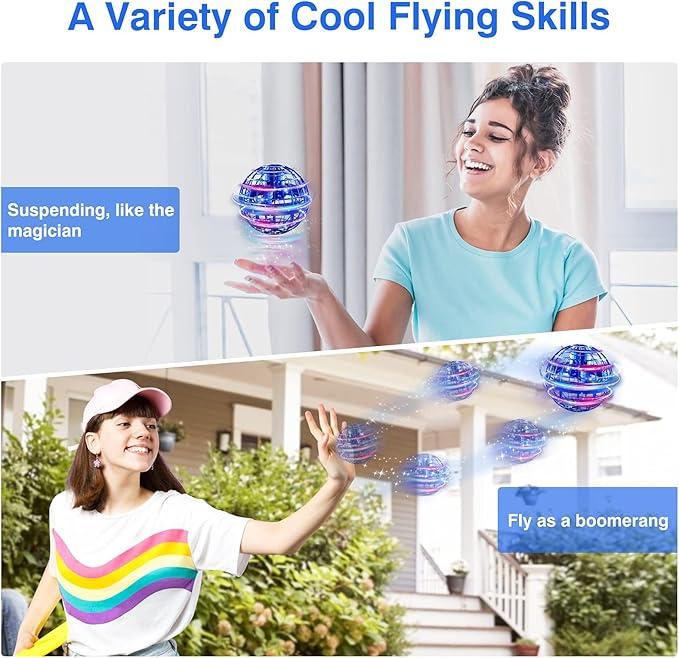 Flying Orb Ball Toy, Hand Drone Orbit, Hand Controlled Boomerang Hover Ball, Cosmic Globe Boomerang Hover Ball Galactic Fidget Spinner