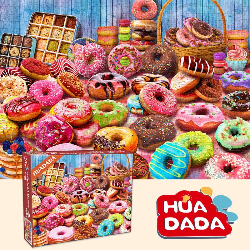 Huadada jigsaw Puzzles for Adults, 1000 pieces of home décor creative gifts, adults and children, family interactive games, parents, grandparents brainstorming