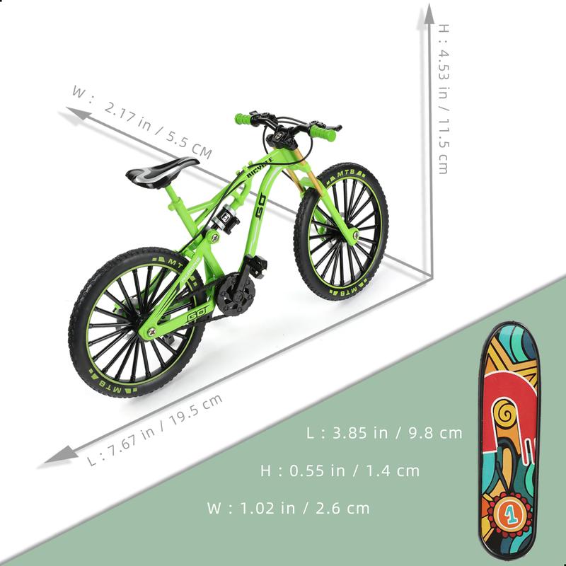 1:8 Scale Finger Bike Bicycle Model Toy Mini Bike Model Toy Bicycle Ornament for Home Decorated