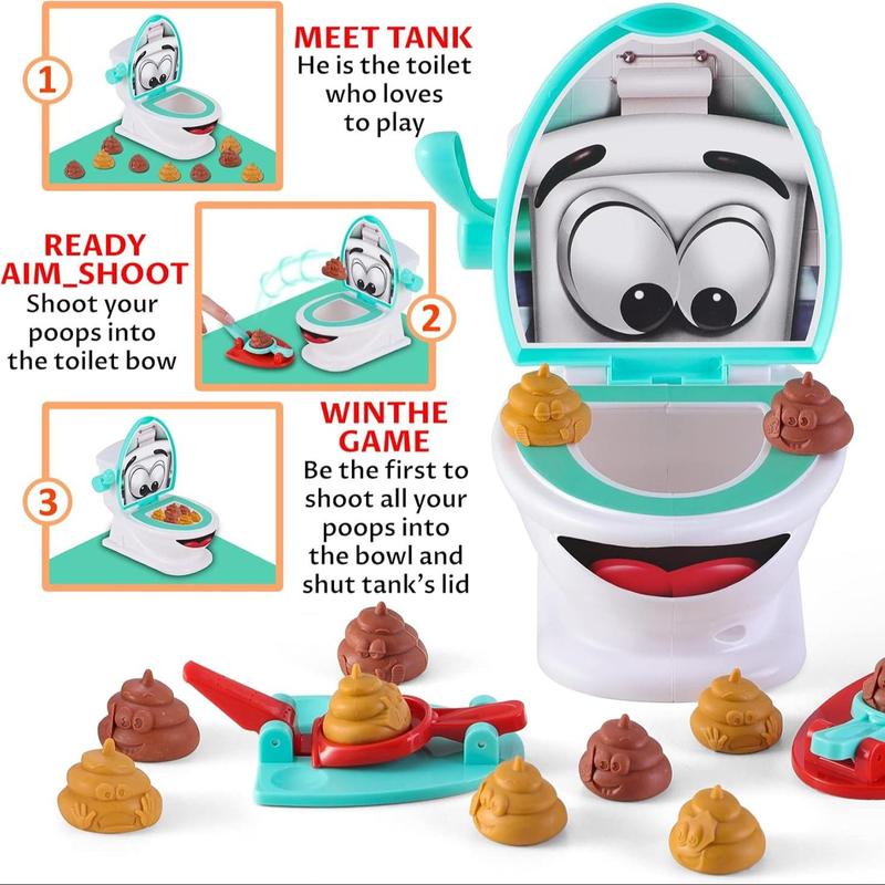 Poop Shoot Game, 1 Box Funny Poop Game Toy, Stress Relief Toy for Kids & Adults, Novelty & Gag Toys for Birthday Gift, Christmas Gift