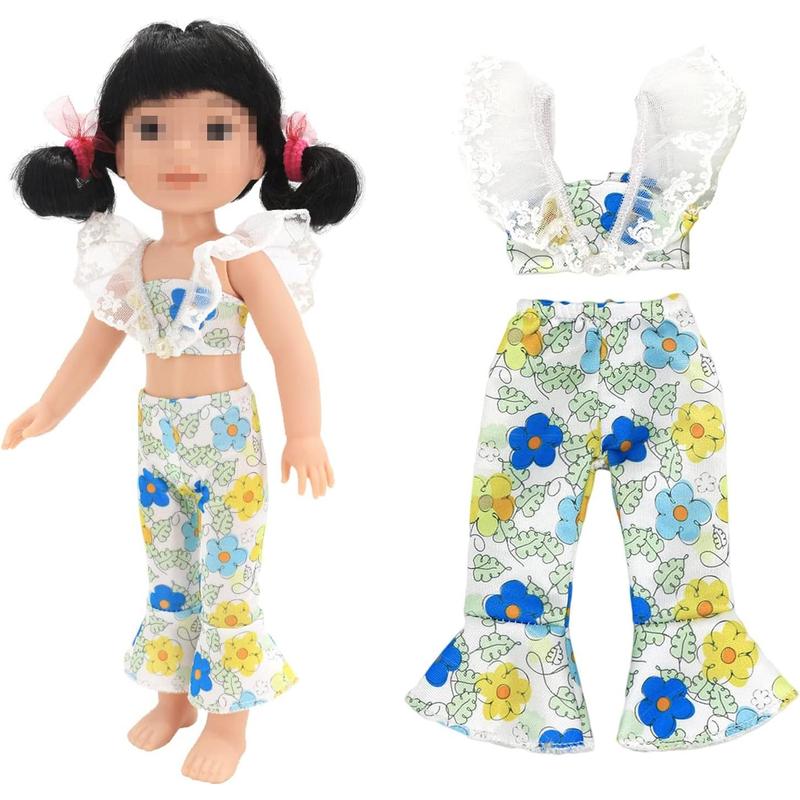 SOTOGO 10 Sets American Wellie Doll Clothes Outfits Dresses Pajamas Swimsuit, Girl Wishers Doll Clothes Fit for 14 to 14.5 Inch Dolls