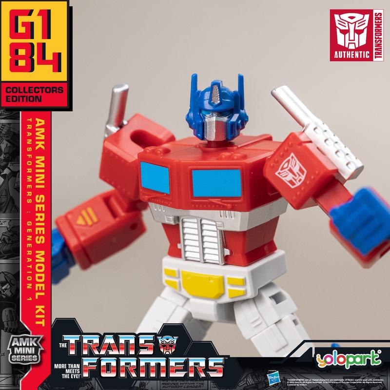 Transformers Toys: Optimus Prime - Generation 1 - 4.72 Inch Pre-assembled Model Kit from the YOLOPARK AMK MINI Series