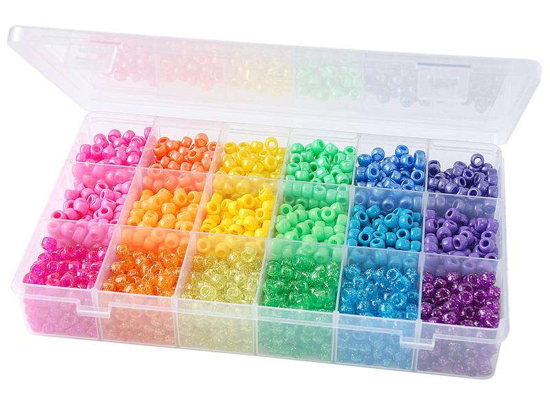 Bright & Sparkle Pony Bead Box - 2300 Pieces- Unisex