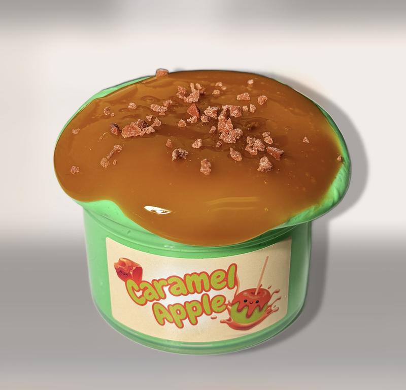 Slime Caramel Apple Butter! Inflating Slime