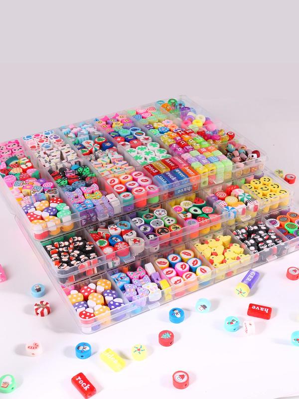 Cartoon Design Bead, Cute Bead for DIY Bracelet Necklace Making, DIY Jewelry Making Kit for Women & Girls