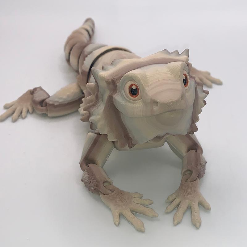 3D Printed Bearded Dragon- Articulating Dragon Lizard