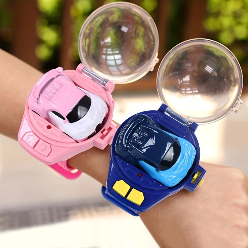 New Toy Mini Remote-Control Automobile Watch Toy 2.4 GHz Cute Wrist Racing Watch, USB Charging Cartoon Remote-Control Automobile, Interactive Game Toy, Boy and Girl's Birthday Gift Halloween Christmas Gift electric rc rc car Hot Bee lipo battery