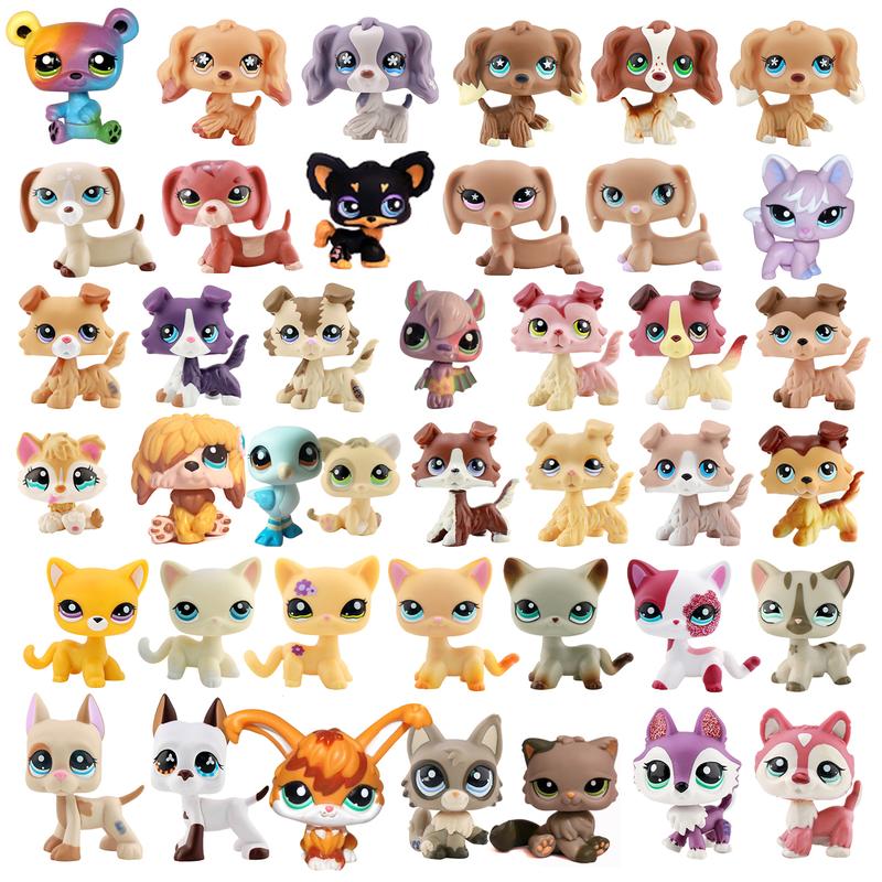 Minilpsshop Random 10PC Figures Pets and 25 PC Accessories Set