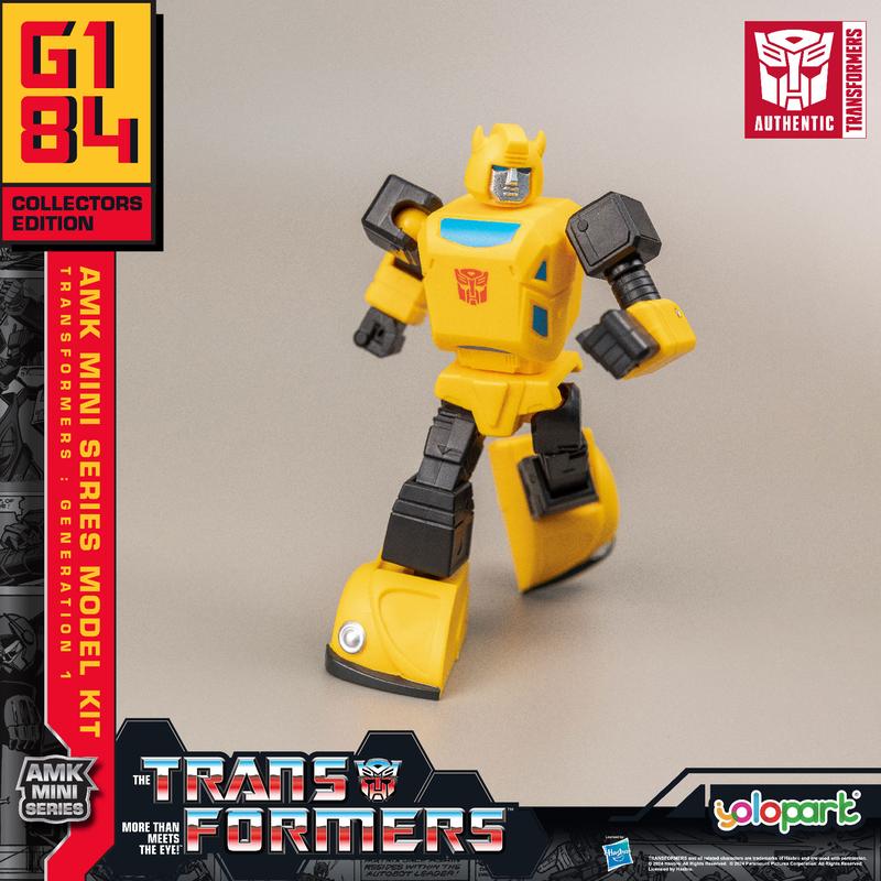 Transformers Toys: Bumblebee - Generation 1 - 3.94 Inch Pre-assembled Model Kit from the YOLOPARK AMK MINI Series