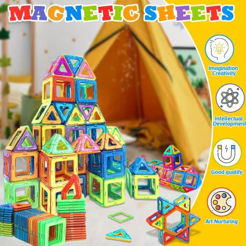 100pcs Magnetic Blocks set, DIY Magnets Toys, Designer Construction Set,Christmas Gift,diamond cut design,Graphics magnetic building magnet  toys magnetic tiles