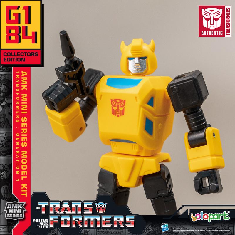 Transformers Toys: Bumblebee - Generation 1 - 3.94 Inch Pre-assembled Model Kit from the YOLOPARK AMK MINI Series