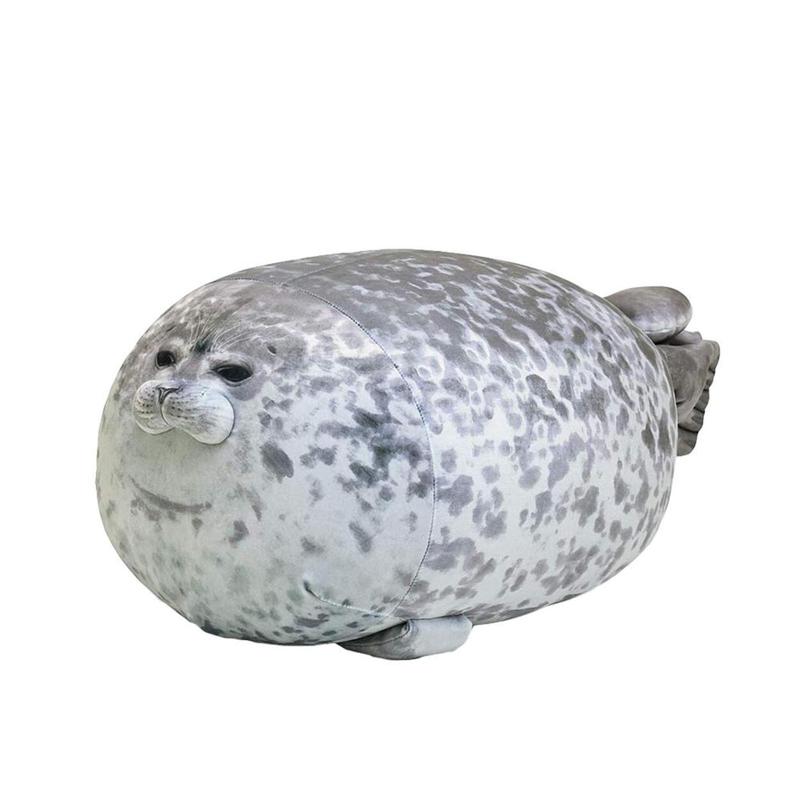 Chubby Seal Plush Toy,Stuffed Cotton Animal Animal Throw Pillow,weird stuffed animals,Soft Comfy Plush Cushion, Lovely Pillow,Home Decorations