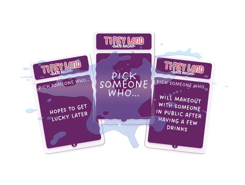 Tipsy Land Date Night Board Game - Fun Adult Drinking Game – Perfect for Couples - Created by Two Women from Texas