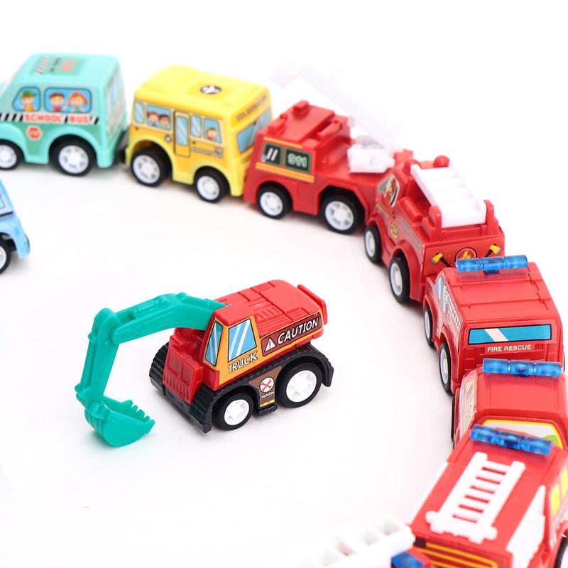 Random Color Mini Car Toy, 6 18pcs Pull Back Car Toy with Storage Box, Model & Toy Vehicles for Boys & Girls, Birthday Gift