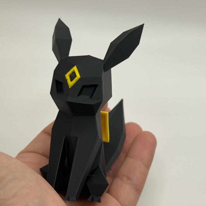 Low Poly Umbreon Mechanical Switch Fidget Toy | Stim Toy, Stress Relief, ADHD, ASMR