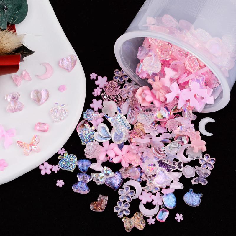 100 Pcs 3D DIY Accessories combination Handmade Materials Cartoon Charms Nail Charms