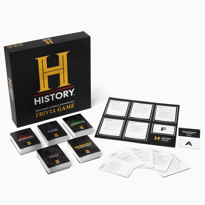 HISTORY Channel Trivia Game - 2000+ Fun General Knowledge Questions for Adults, Family and Teens in The Pursuit of Trivial Knowledge - The Perfect Party Card Game for Board Games Night with your Group