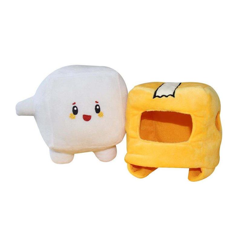 35CM 13.8IN LankyBox Merch - LankyBot Plush Toy - Stuffed Plushies - Large Robot Lanky Box Plushy Soft Stuffed Plushies Removable Cute Robot Doll Home Living Room Sofa Office A Lovely Gift