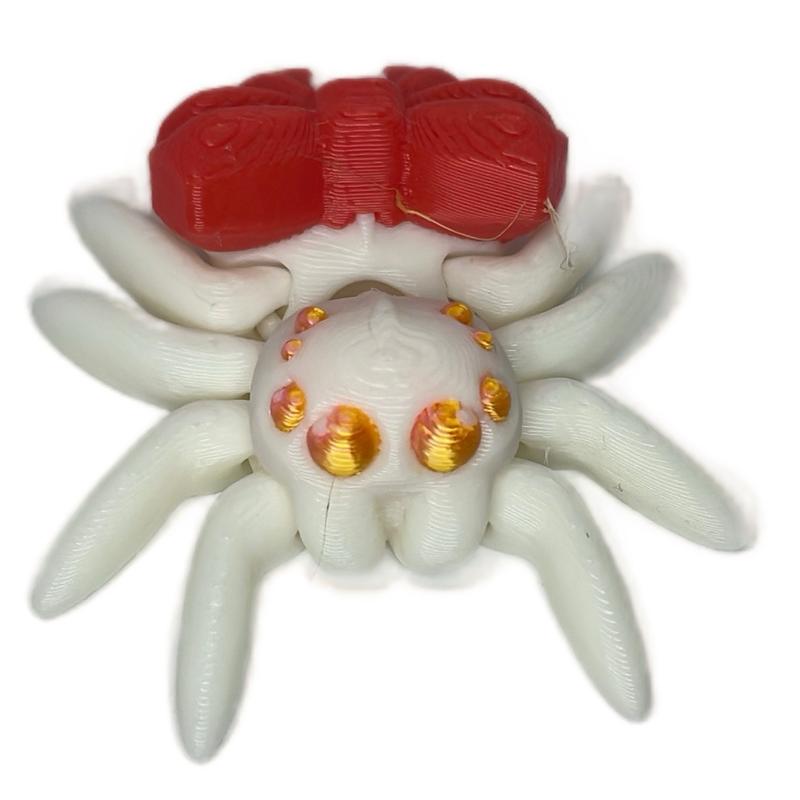 Articulated Mini Spider Pack - Set of 3 Small 3D Printed Figurines