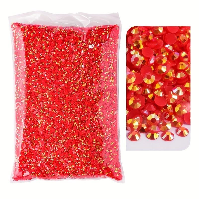 4mm Jelly-colored Resin Rhinestones, 1 Pack Round Nail Art Rhinestones, DIY Mobile Phone Case Accessories, DIY 3D Nail Art Decorations