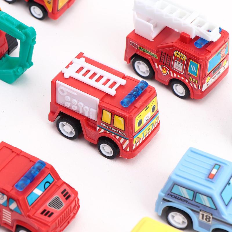 Random Color Mini Car Toy, 6 18pcs Pull Back Car Toy with Storage Box, Model & Toy Vehicles for Boys & Girls, Birthday Gift