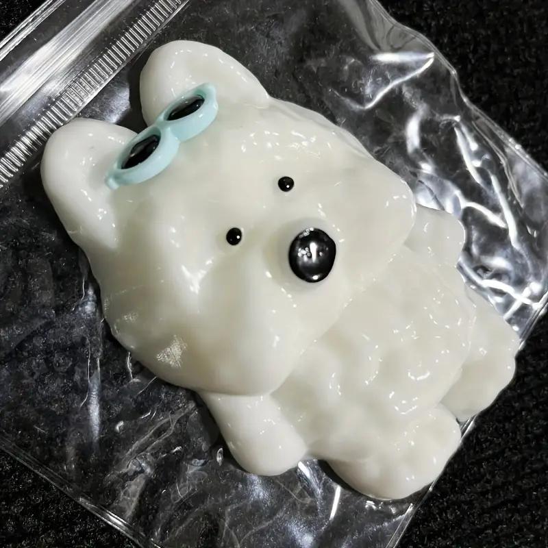 2025 Cute Puppy Sticky West Highland white Terrier  taba Squishy Soft& Sticky Squezze toys Stress Relief Toy