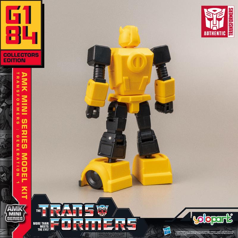 Transformers Toys: Bumblebee - Generation 1 - 3.94 Inch Pre-assembled Model Kit from the YOLOPARK AMK MINI Series