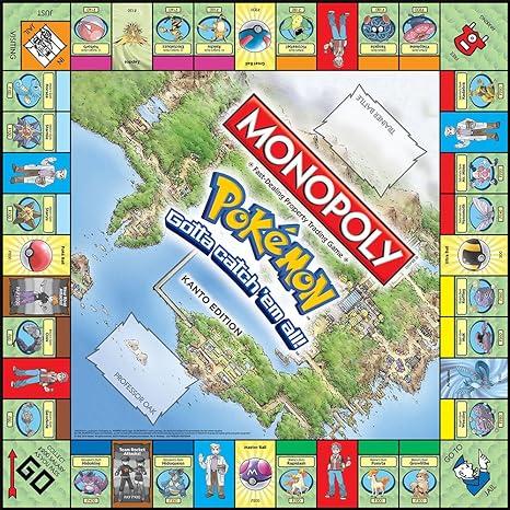 MONOPOLY: Pokemon Kanto Edition - Board Game - Strategy Game for Kids & Adults monopoly