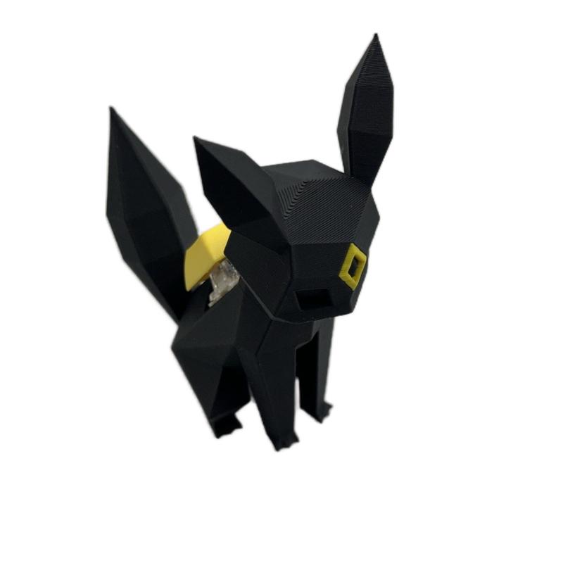 Low Poly Umbreon Mechanical Switch Fidget Toy | Stim Toy, Stress Relief, ADHD, ASMR