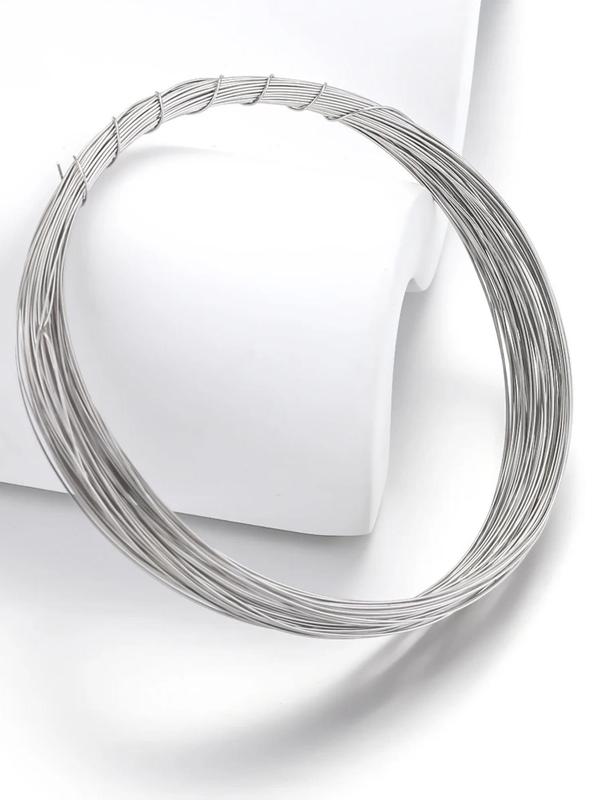 Stainless Steel Wire (10m roll), 0.3-1mm Thickness Beads Wire for Jewelry Making, Jewelry DIY Accessories for Bracelet & Necklace & Earrings Making