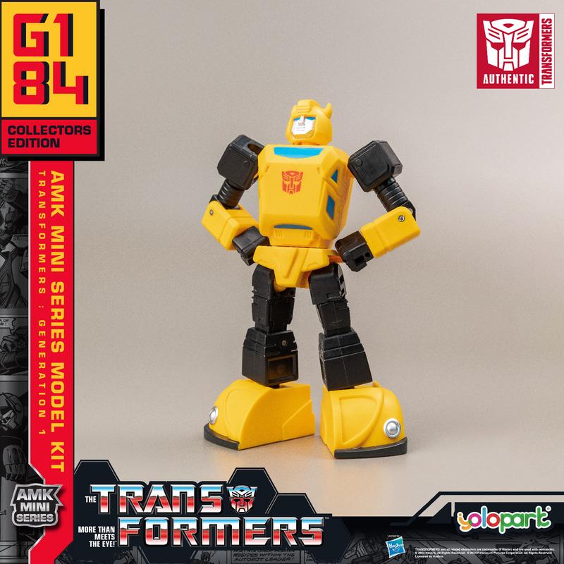 Transformers Toys: Bumblebee - Generation 1 - 3.94 Inch Pre-assembled Model Kit from the YOLOPARK AMK MINI Series