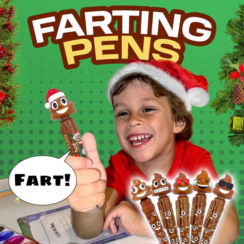 Farting Poop Pen - 7 Funny Sounds, Funny Gifts, Halloween Toys for Kids, Halloween Games, Farting Pen Gag Gifts Funny for Kids, Poop Gifts for Kids Funny, Poop Pen that Farts for Trick or Treating