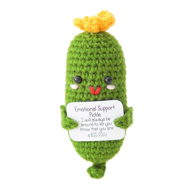 Handmade Emotional Support childrenPickled Cucumber Gift Cute Knitting Doll Crochet CucumberChristmas Pickle Knitting Doll Ornament,Handmade Emotional Support Pickled Cucumber Gift,Christmas Pickle Knitting Doll OrnamentCute Knitting Doll Crochet Cucumber