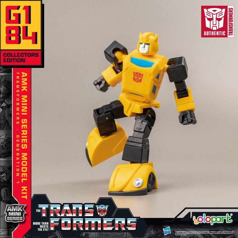 Transformers Toys: Bumblebee - Generation 1 - 3.94 Inch Pre-assembled Model Kit from the YOLOPARK AMK MINI Series