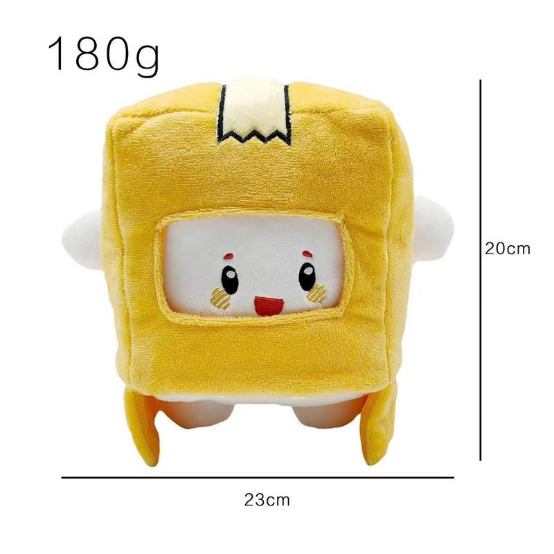 35CM 13.8IN LankyBox Merch - LankyBot Plush Toy - Stuffed Plushies - Large Robot Lanky Box Plushy Soft Stuffed Plushies Removable Cute Robot Doll Home Living Room Sofa Office A Lovely Gift