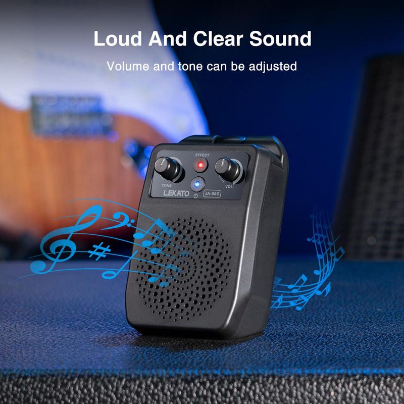 Mini Electric Guitar Amp, 5W Bluetooth-compatible Guitar Amplifier, Built-in 4 Effects Guitar Amp, Music Accessories for Guitar, Stocking Fillers Gift, Guitar Accessories